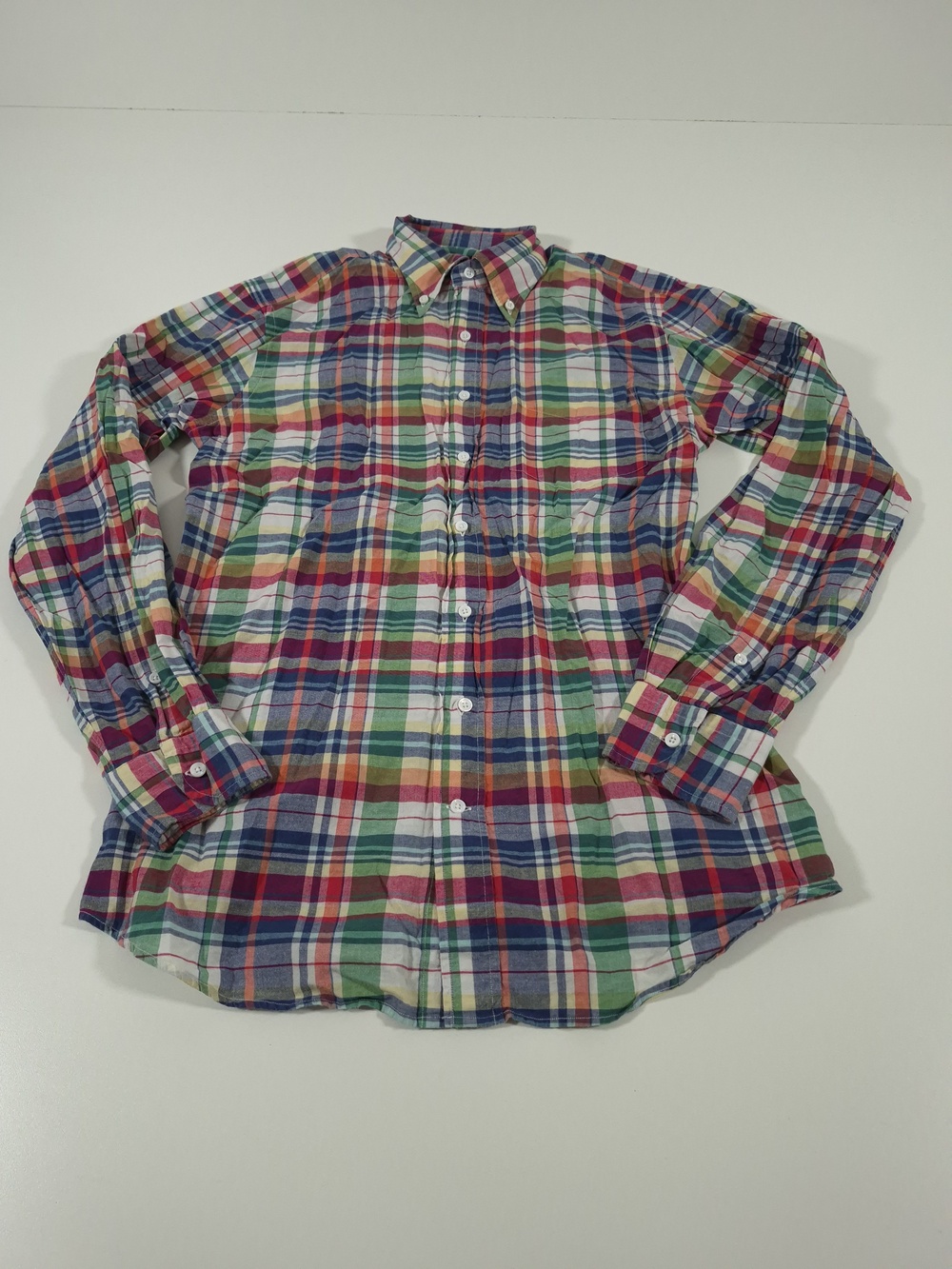 Spier & Mackay Shirt Mens M Multicolor Plaid Slim Fit Long Sleeve Button Up